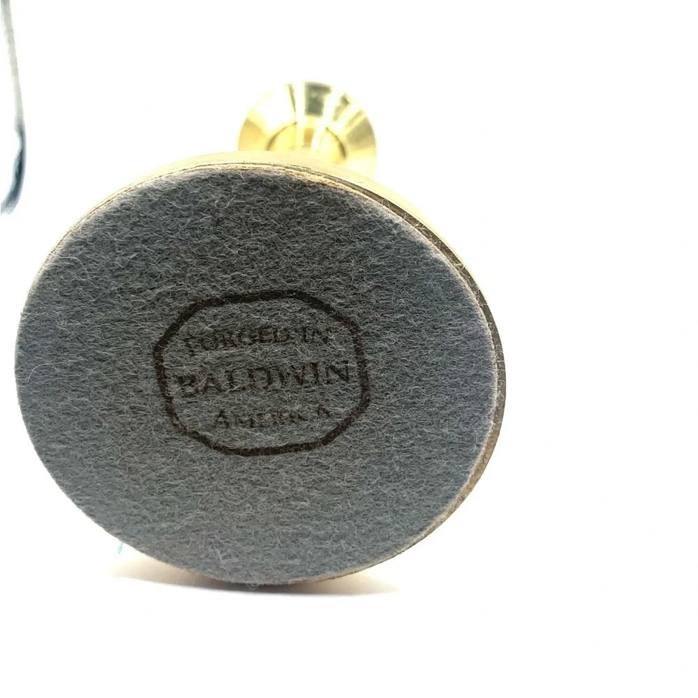 Brass candlestick. Baldwin Brass -USA Candlestick Candle Holder 6.25”-Perfect